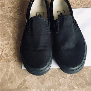 Vans Black Slip On size 8